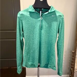 Nike Dri-Fit Element Half Zip Long Sleeve Green- Medium NWT
